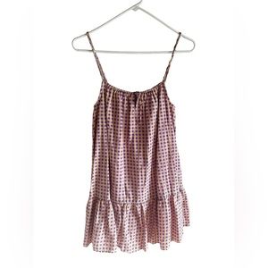 Urban outfitters dress women’s size XS purple and yellow checkered print